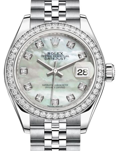 rolex lady-datejust 28 mother of pearl